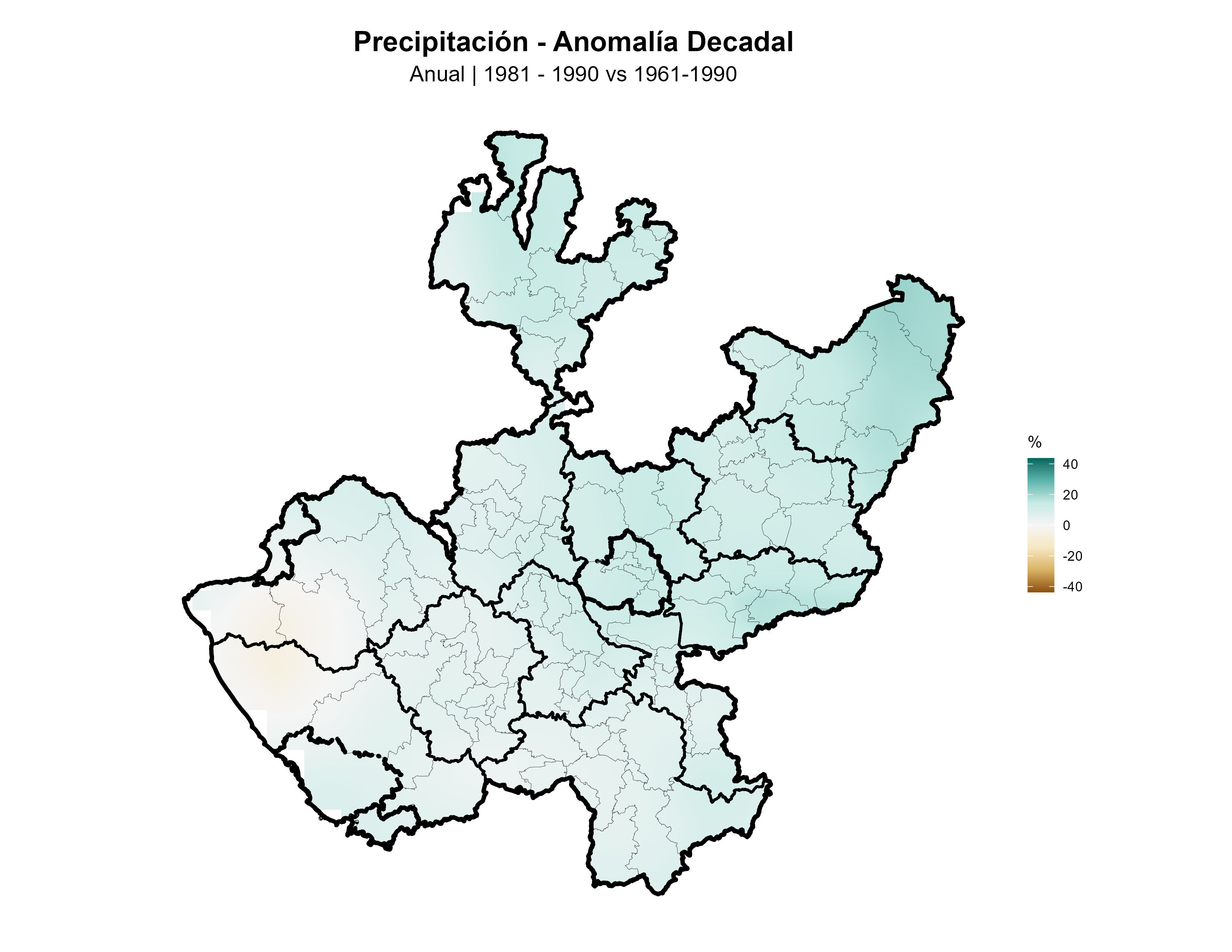 Precipitación Anual Anomalía 1981