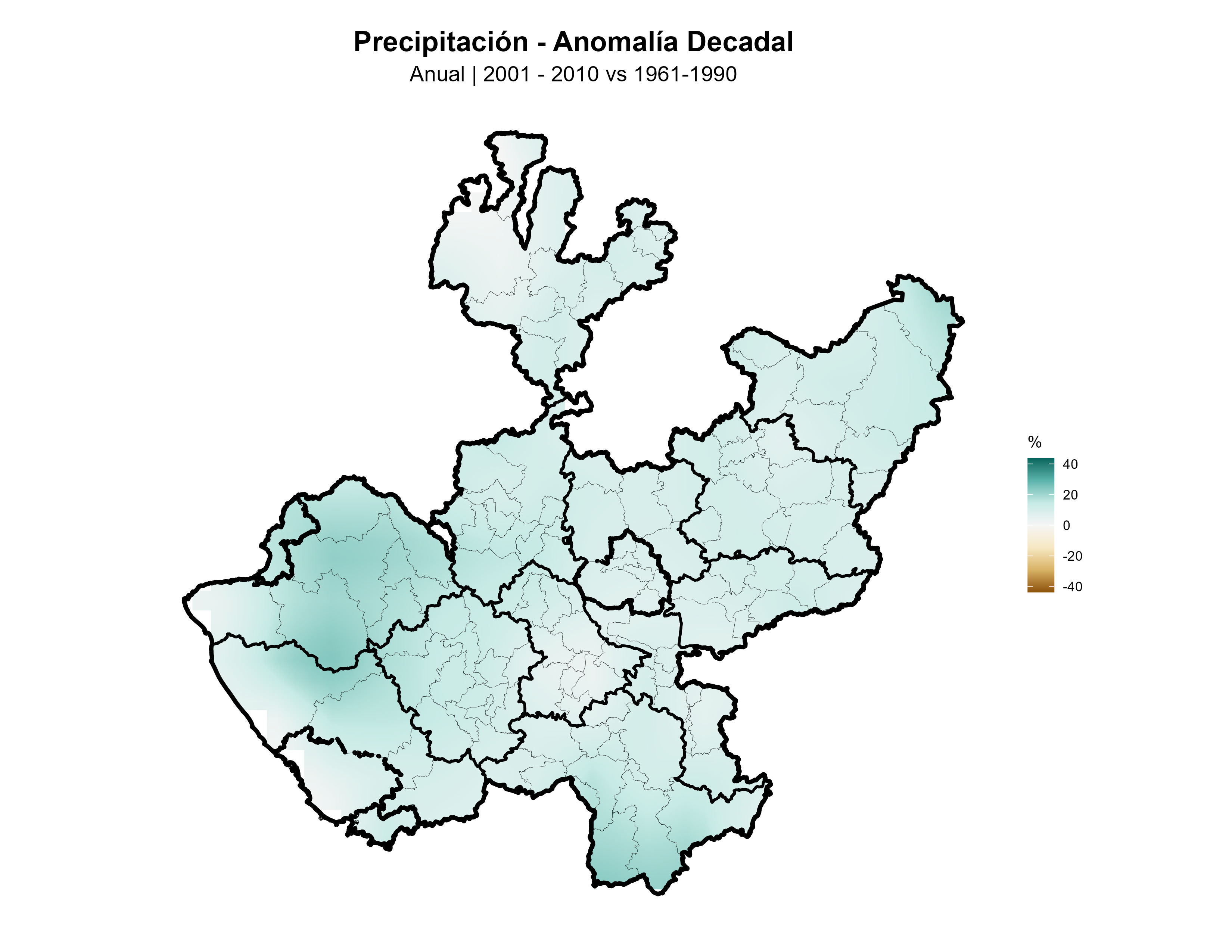 Precipitación Anual Anomalía 2001
