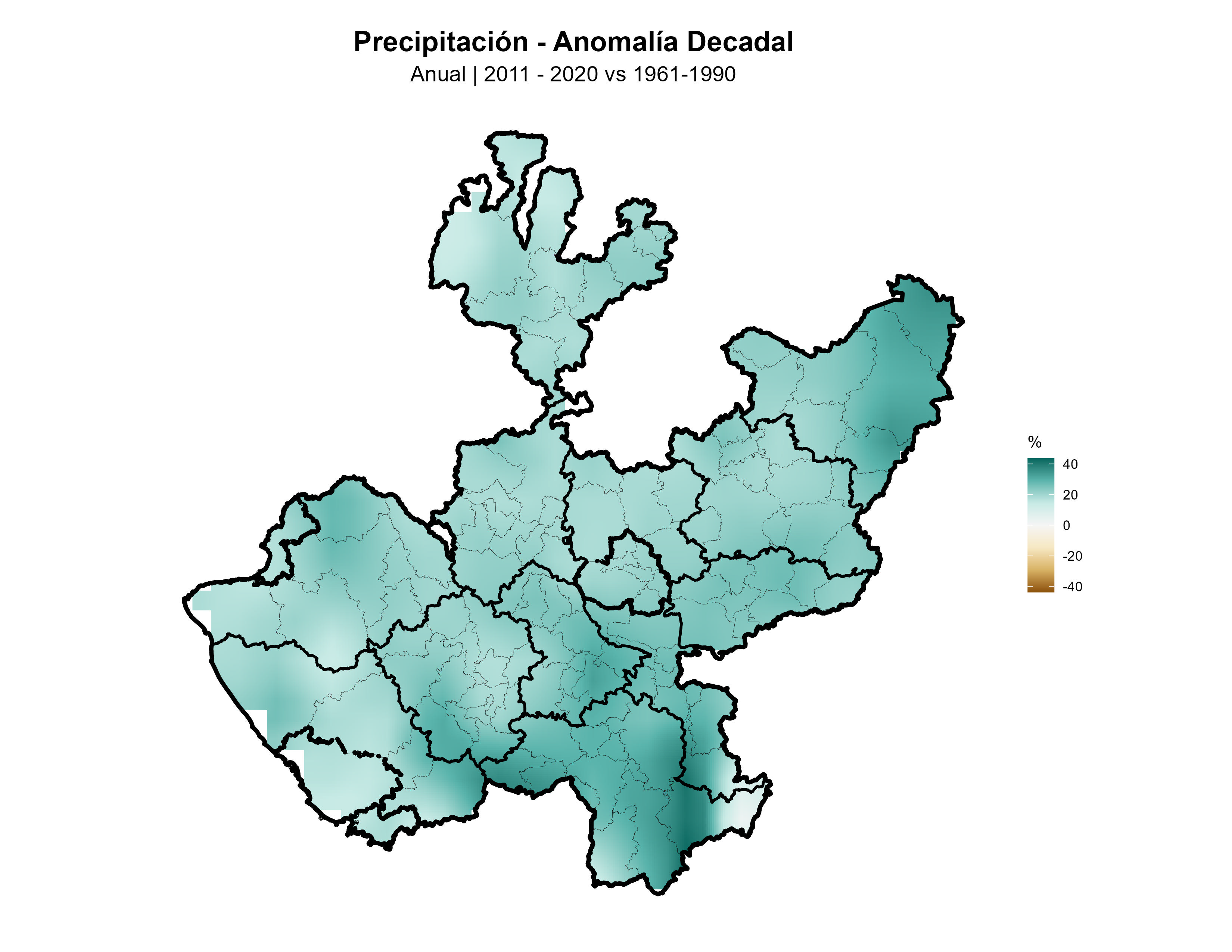Precipitación Anual Anomalía 2011