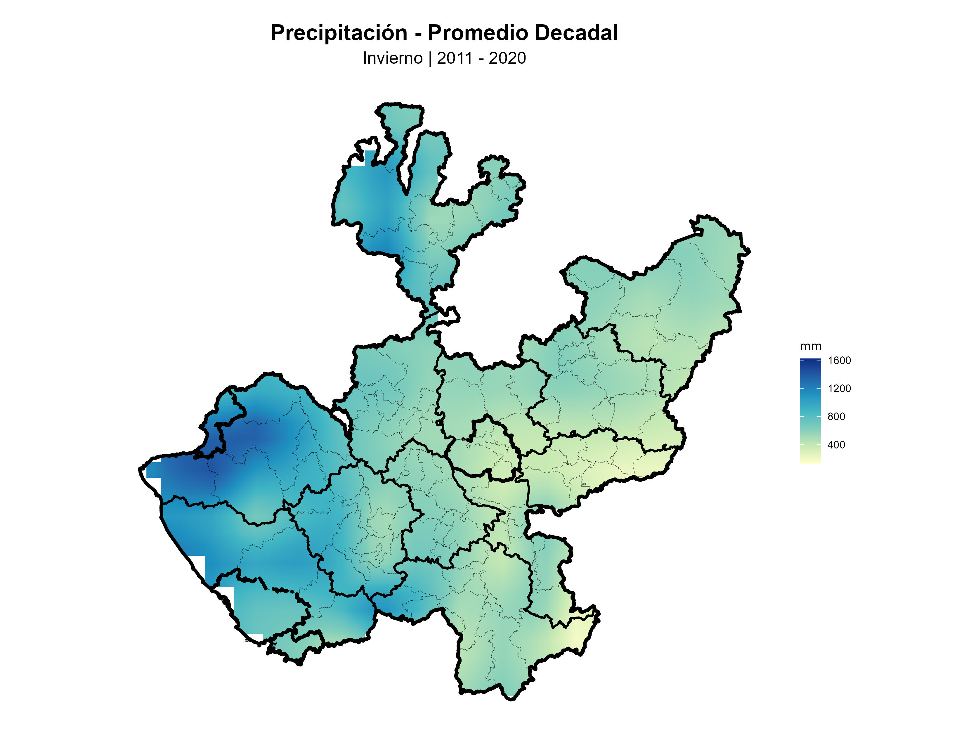 Precipitación Invierno Promedio 2011