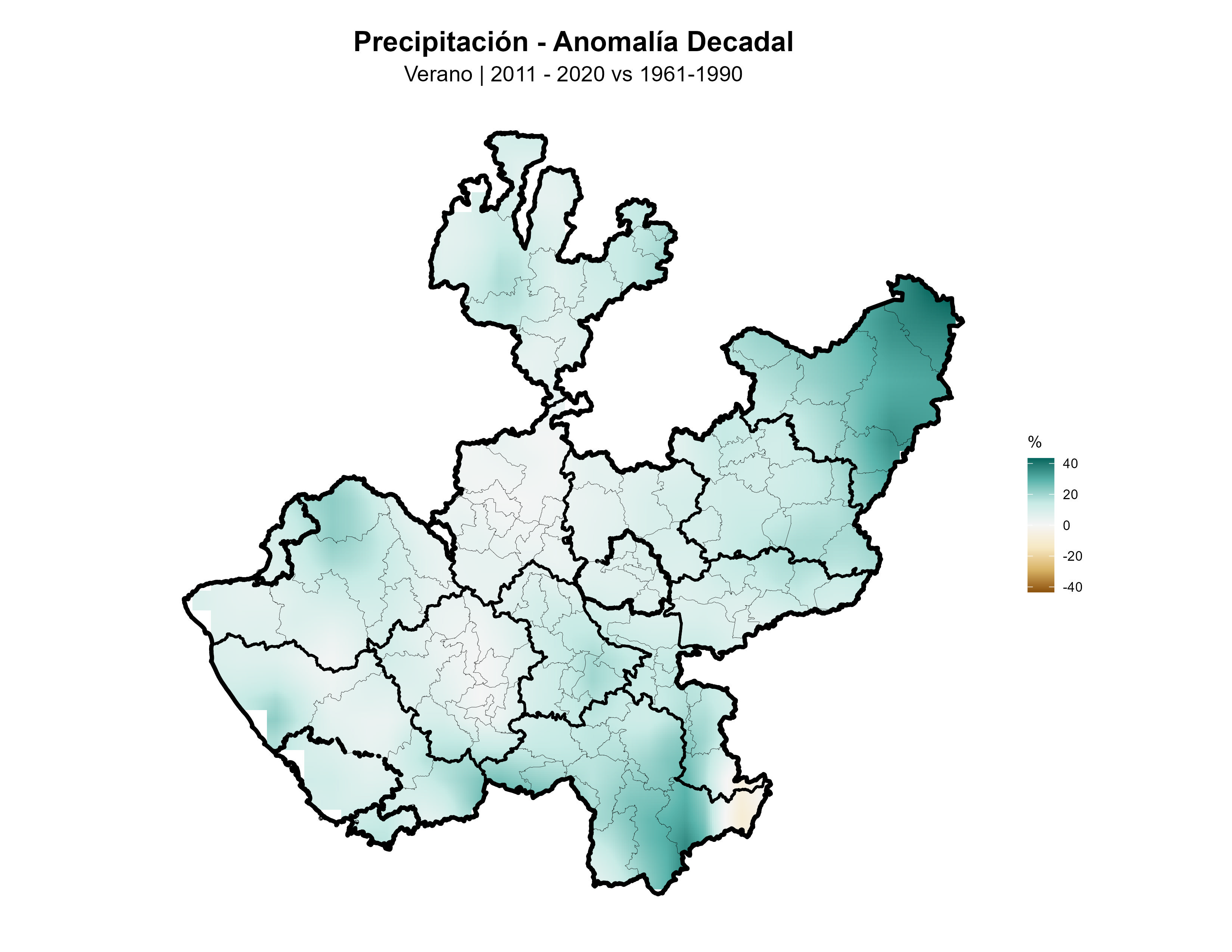 Precipitación Verano Anomalía 2011