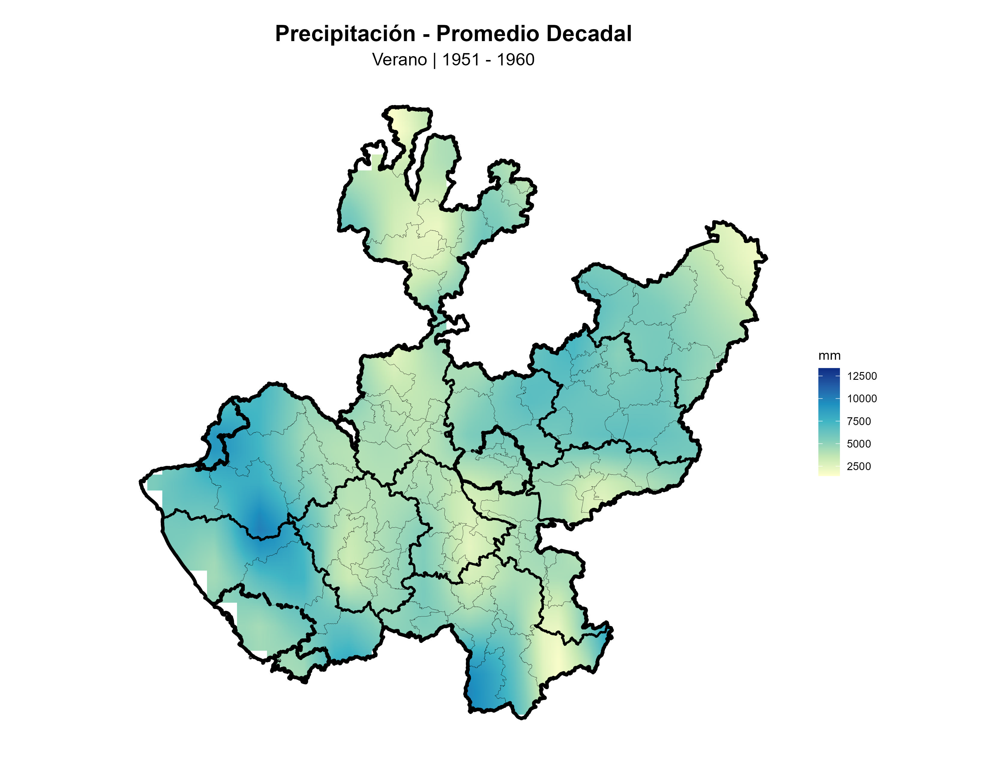 Precipitación Verano Promedio 1951