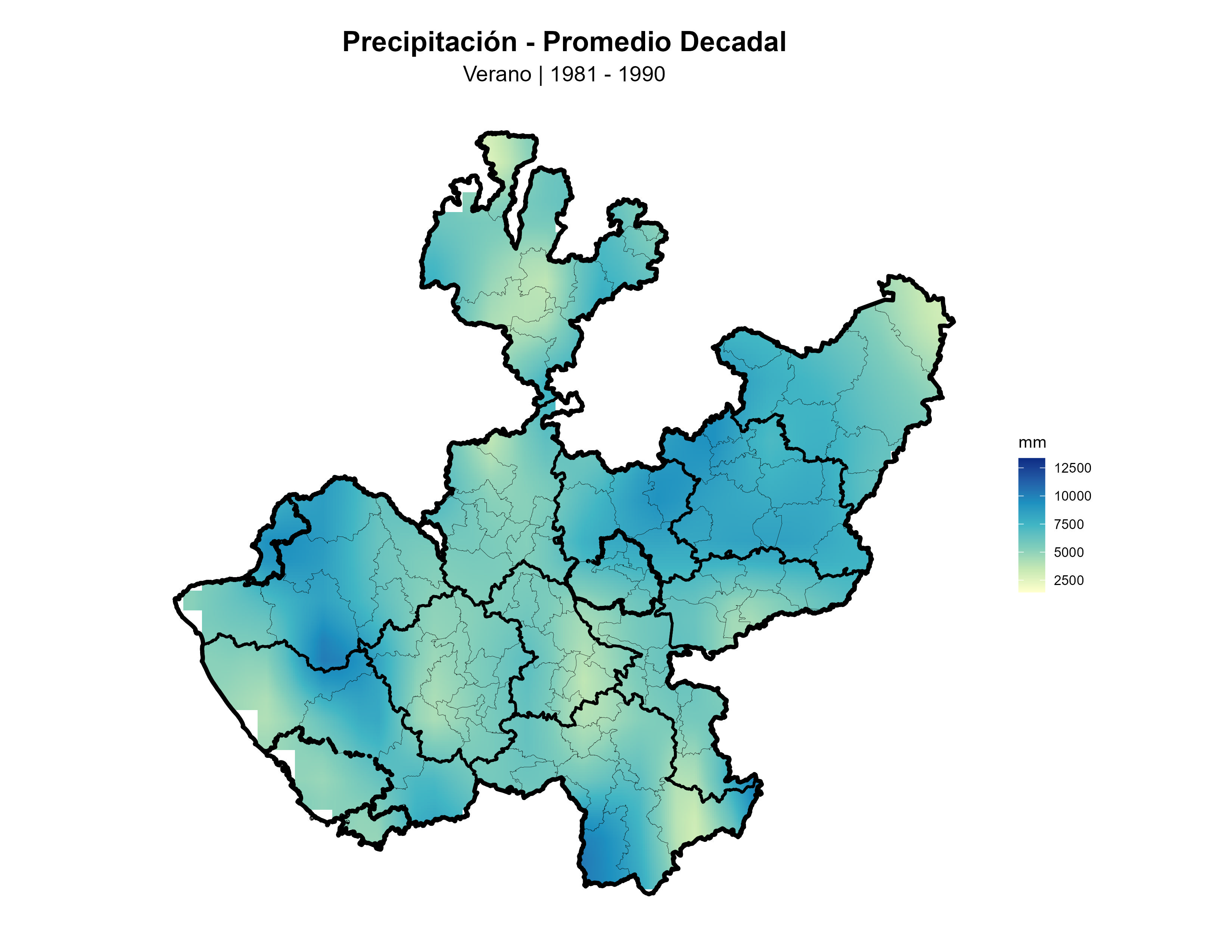 Precipitación Verano Promedio 1981