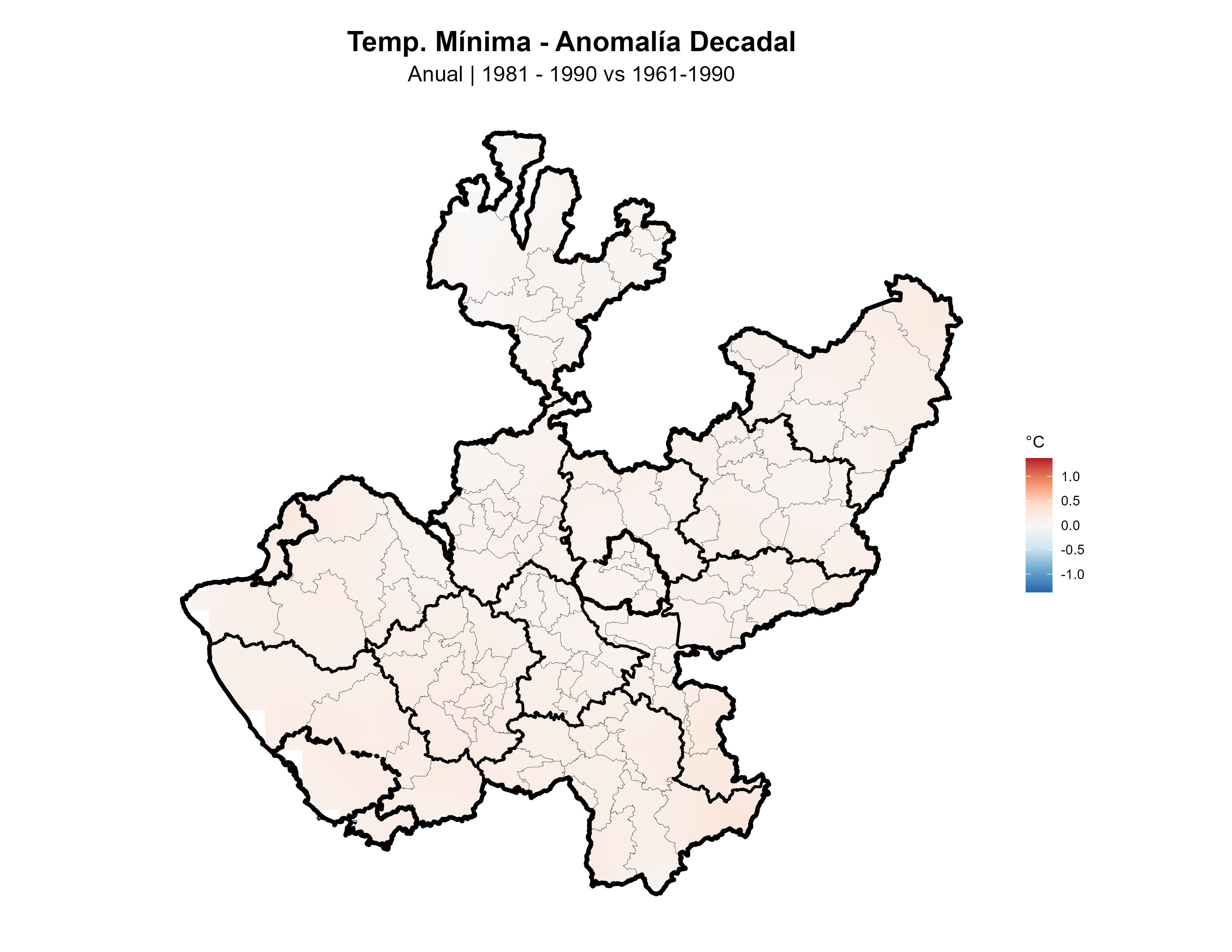 Temperatura Mínima Anual Anomalía 1981